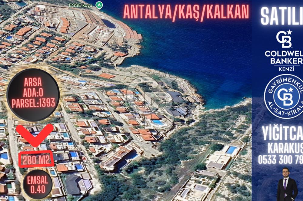 KAŞ KALKAN’DA DENİZE 200 M. MESAFEDE DENİZ MANZARALI EMSALSİZ 0.40 ARSA