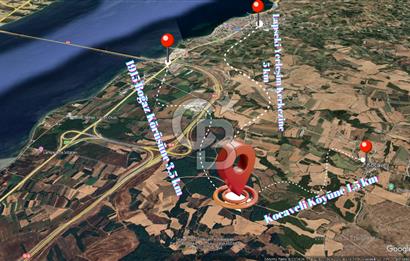 ÇANAKKALE LAPSEKİ’DE BOĞAZ VE KÖPRÜ MANZARALI SATILIK ARAZİ