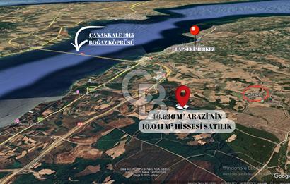 ÇANAKKALE LAPSEKİ’DE BOĞAZ VE KÖPRÜ MANZARALI SATILIK ARAZİ