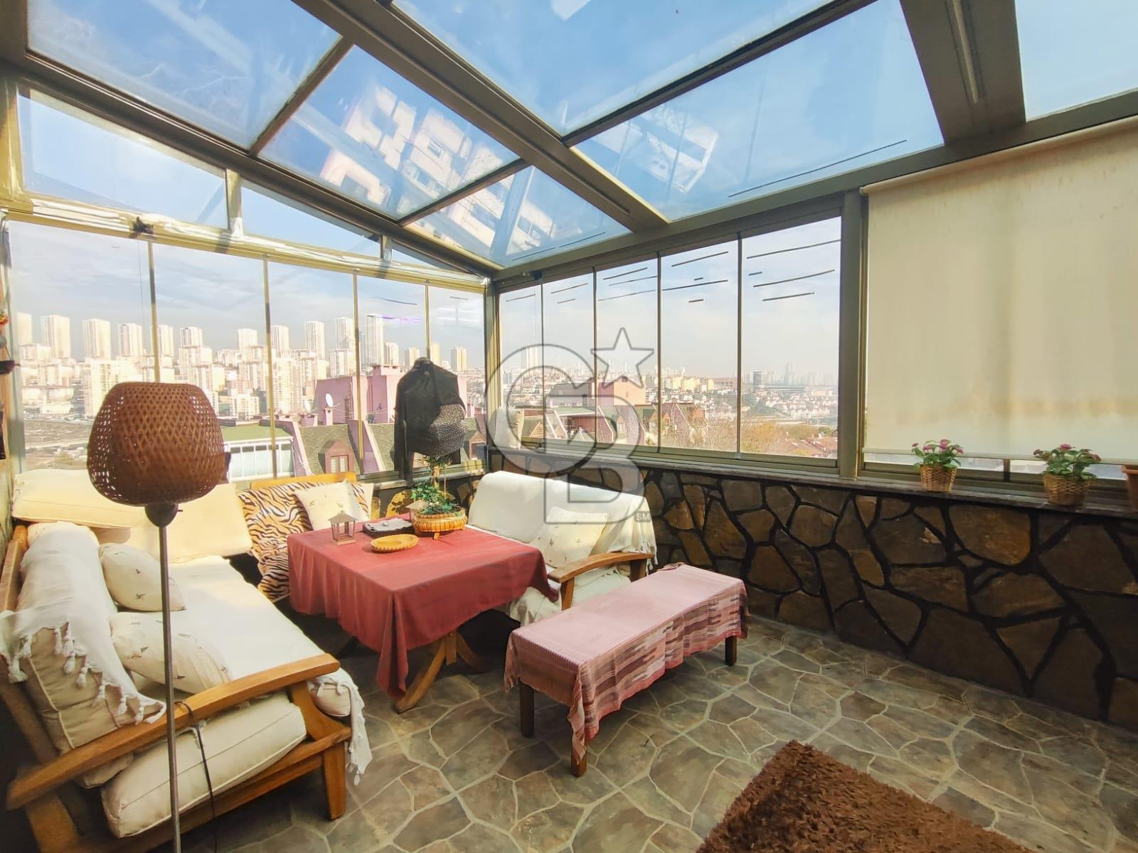 BAHÇEŞEHİR 1. KISIM ÇINAR'DA KIŞ BAHÇELİ,ŞÖMİNELİ 2+1 SATILIK