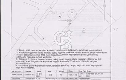 Gökçeada Kuzulimanında 4730 m2 Satılık Turizm İmarlı Arsa