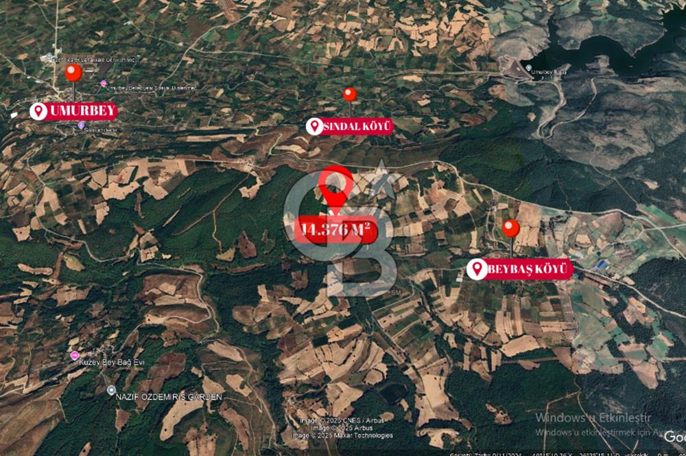 ÇANAKKALE LAPSEKİ BEYBAŞ KÖYÜNDE SATILIK ARAZİ 