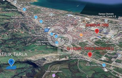 TEKKEKÖY KUTLUKENT KARŞIYAKA'DA DENİZ MANZARALI SATILIK TARLA