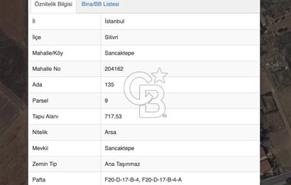 SİLİVRİ ÇANTA BELDESİ'NDE İMARLI 717 M2 MÜSTAKİL ARSA
