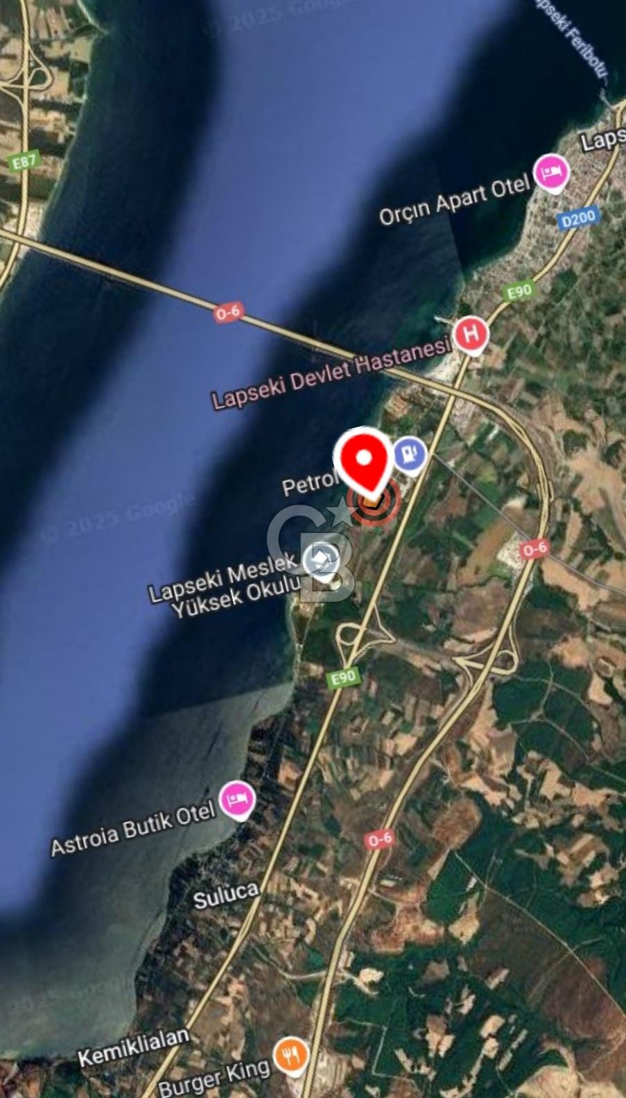 Çanakkale Lapsekide Boğaz ve Köprü Manzaralı Villa İmarlı Arsa