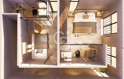 Projeden Denize Sıfır 2 Odalı Dubleks Satılık Villa CB-PH