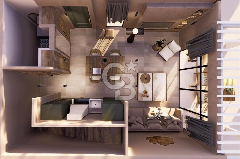 Projeden Denize Sıfır 2 Odalı Dubleks Satılık Villa CB-PH