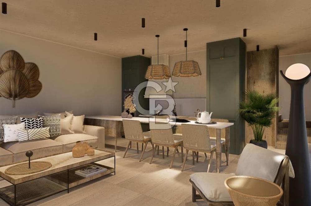 Projeden Denize Sıfır 2 Odalı Dubleks Satılık Villa CB-PH