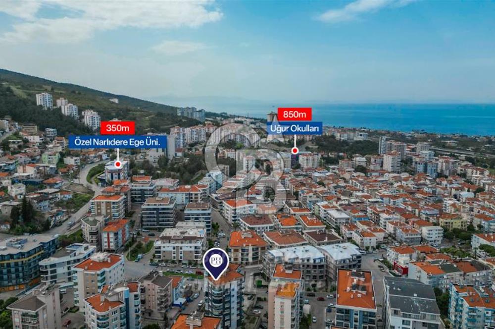 Narlıdere’de Otoparklı 3 Cepheli Satılık Konut CB-PH