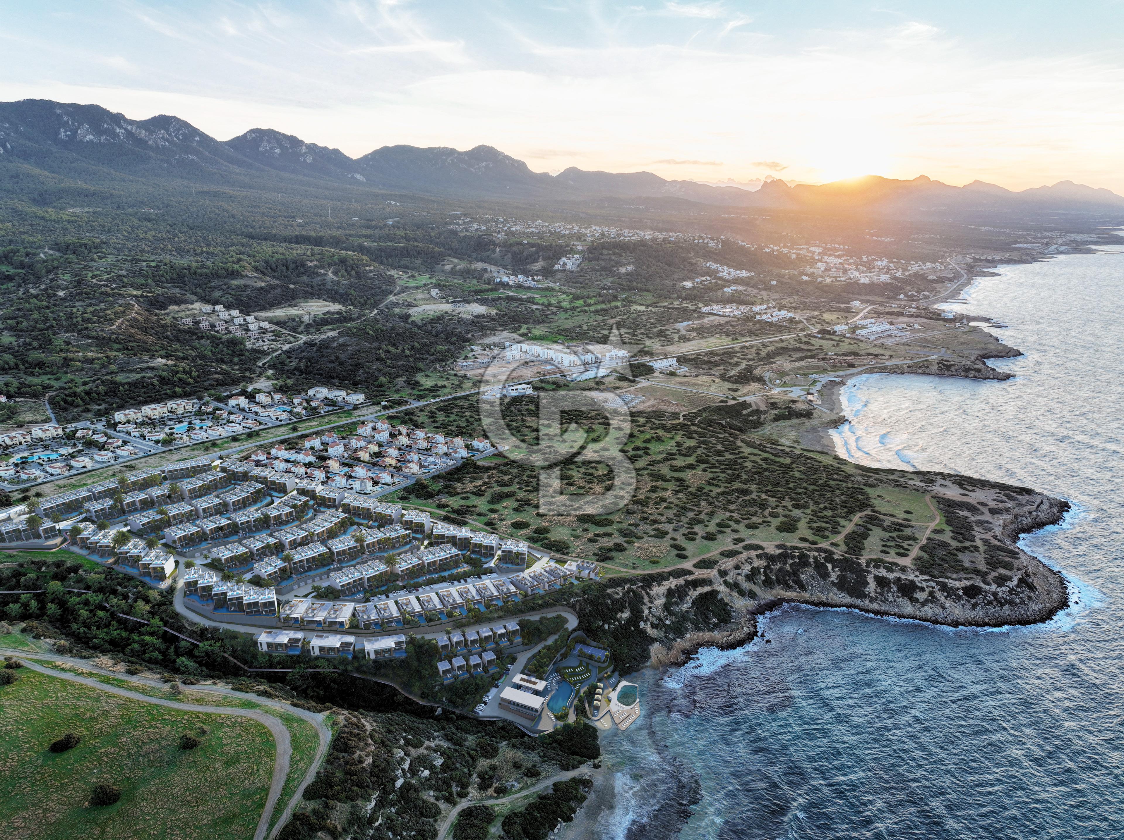 KKTC Girne Esentepe'nin En Lüks Projesinde Site İçerisinde Satılık 2+1 Loft Penthouse Daire