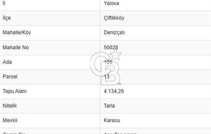 ÇİFTLİKKÖY DENİZÇALI'DA 45.866 M² YATIRIMA UYGUN TARLA