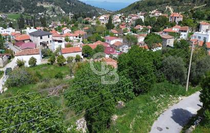 Karaburun Mordoğan Köy'ünde Deniz ve Doğa Manzaralı 117 m² Arsa