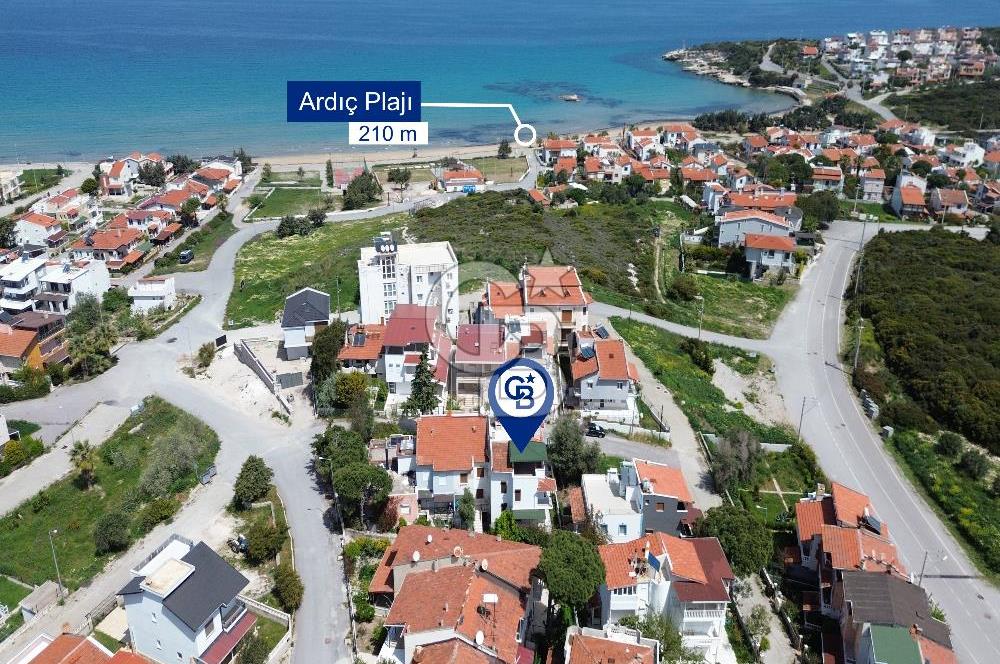 Karaburun Mordoğan Mahallesi Ardıç Mevkii'nde 2+1 Bahçeli Daire