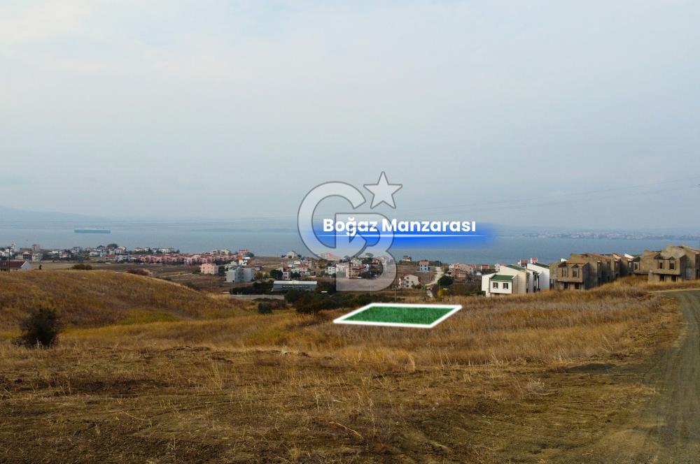 Lapseki Çardak'ta Hakim Tepe Konumda Manzaralı 328m² İmarlı Arsa