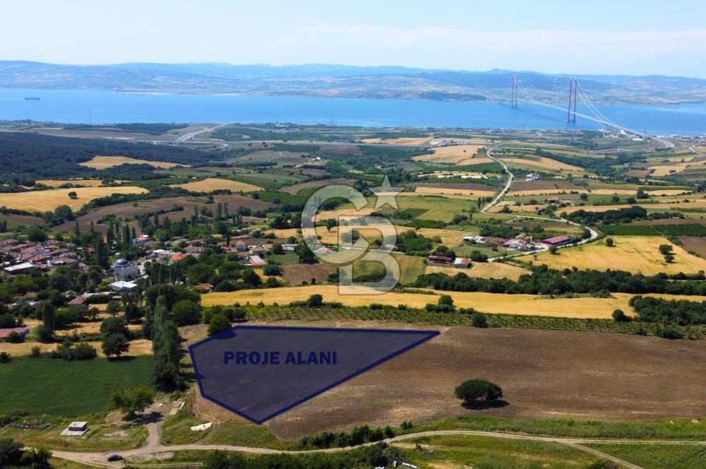 Çanakkale Lapseki Kocaveli'de Panoramik Boğaz ve Köprü Manzaralı 724m² Villa İmarlı Arsa