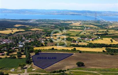 Çanakkale Lapseki Kocaveli'de Panoramik Boğaz ve Köprü Manzaralı 724m² Villa İmarlı Arsa