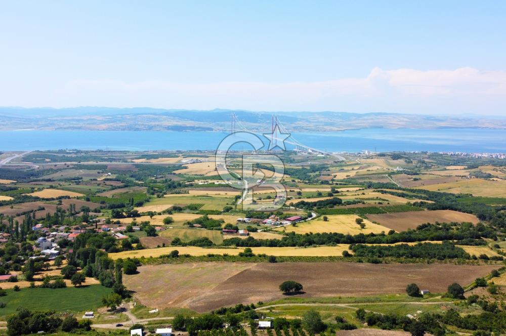 Çanakkale Lapseki Kocaveli'de Panoramik Boğaz ve Köprü Manzaralı 724m² Villa İmarlı Arsa