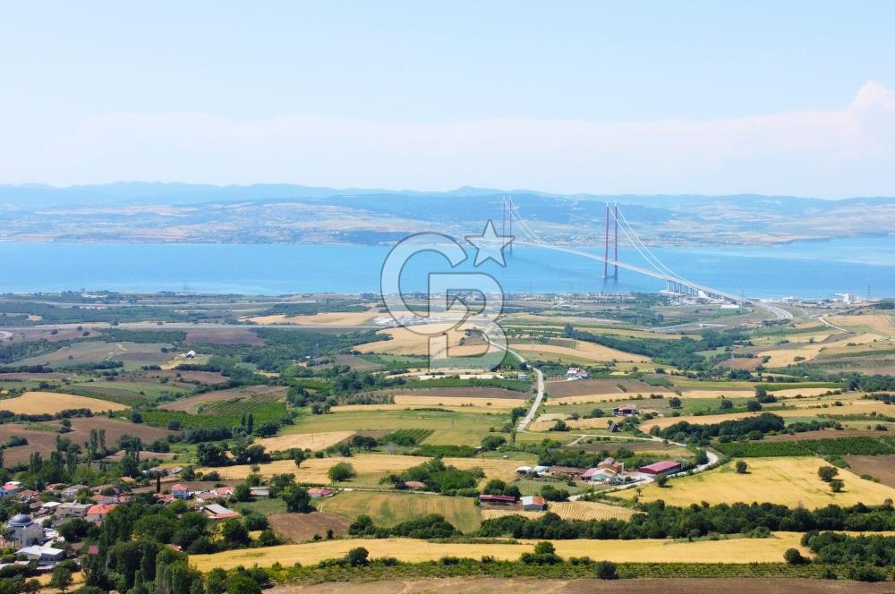 Çanakkale Lapseki Kocaveli'de Panoramik Boğaz ve Köprü Manzaralı 724m² Villa İmarlı Arsa