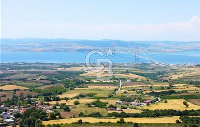 Çanakkale Lapseki Kocaveli'de Panoramik Boğaz ve Köprü Manzaralı 724m² Villa İmarlı Arsa