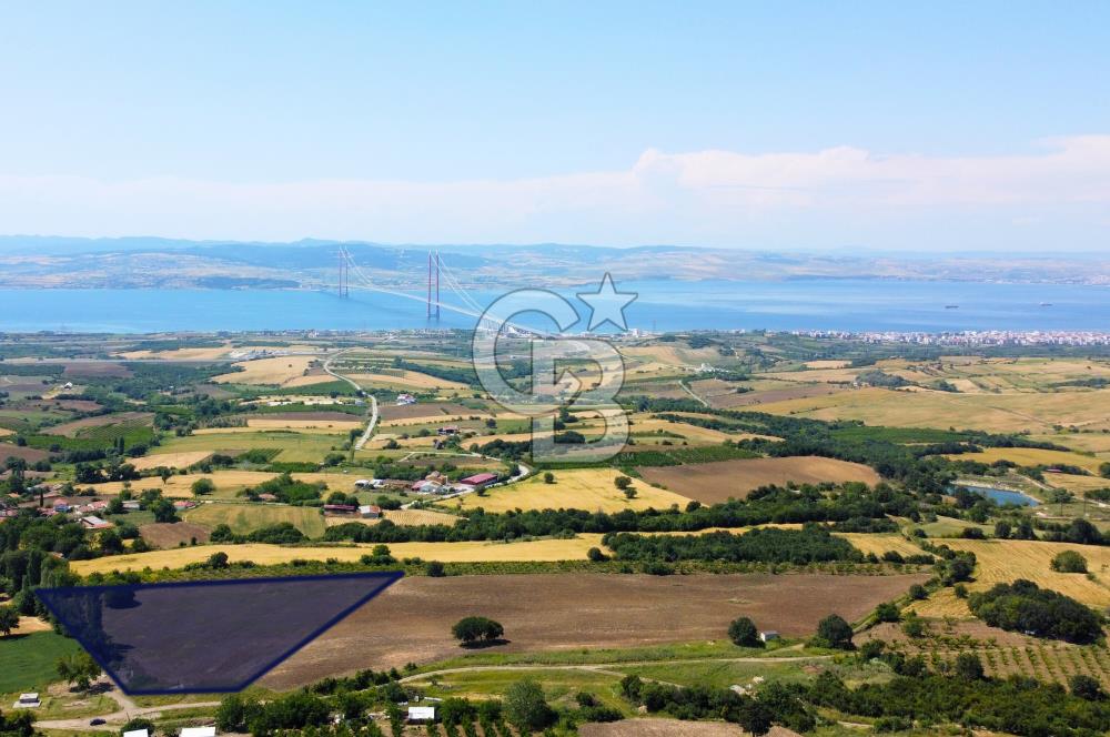 Çanakkale Lapseki Kocaveli'de Panoramik Boğaz ve Köprü Manzaralı 724m² Villa İmarlı Arsa