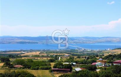 Çanakkale Lapseki Kocaveli'de Panoramik Boğaz ve Köprü Manzaralı 724m² Villa İmarlı Arsa