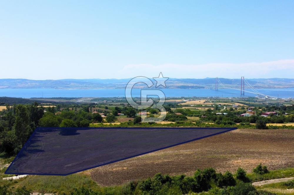 Çanakkale Lapseki Kocaveli'de Panoramik Boğaz ve Köprü Manzaralı 724m² Villa İmarlı Arsa