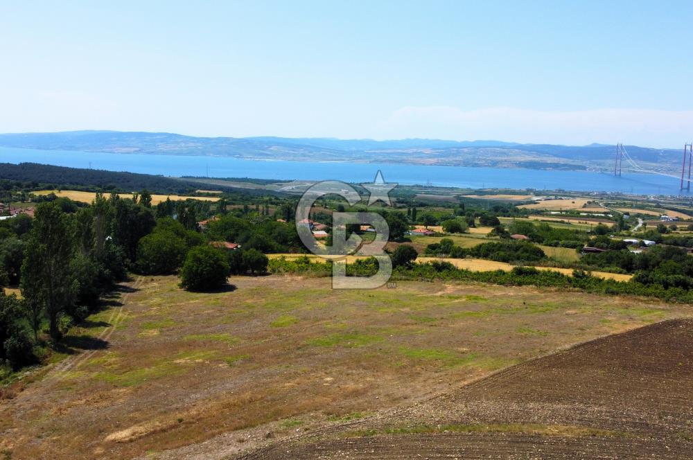 Çanakkale Lapseki Kocaveli'de Panoramik Boğaz ve Köprü Manzaralı 724m² Villa İmarlı Arsa