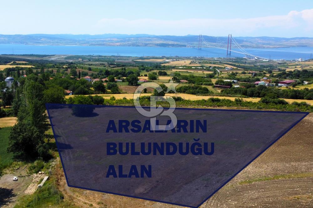 Çanakkale Lapseki Kocaveli'de Panoramik Boğaz ve Köprü Manzaralı 724m² Villa İmarlı Arsa