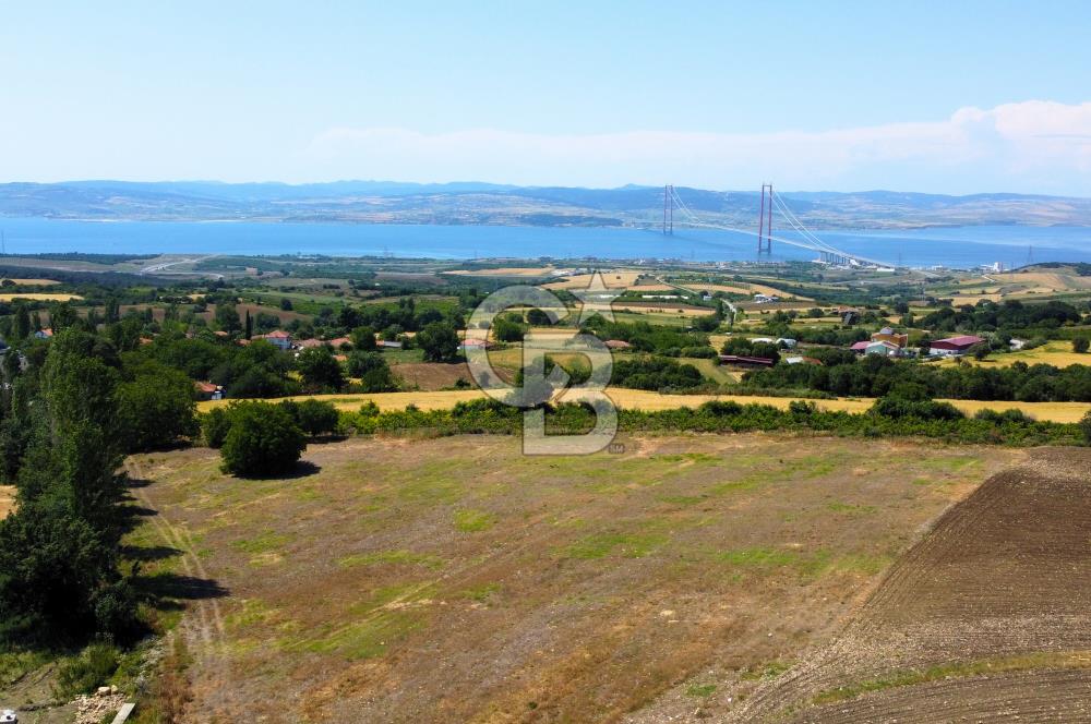 Çanakkale Lapseki Kocaveli'de Panoramik Boğaz ve Köprü Manzaralı 724m² Villa İmarlı Arsa