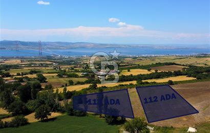 Çanakkale Lapseki Kocaveli'de Panoramik Boğaz ve Köprü Manzaralı 724m² Villa İmarlı Arsa