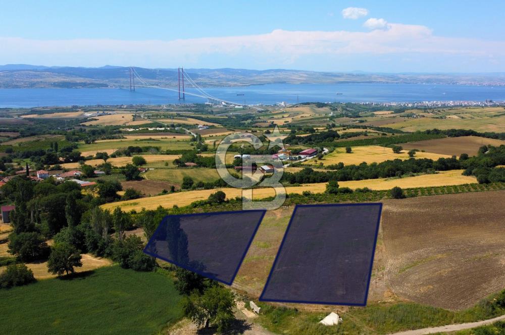 Çanakkale Lapseki Kocaveli'de Panoramik Boğaz ve Köprü Manzaralı 724m² Villa İmarlı Arsa