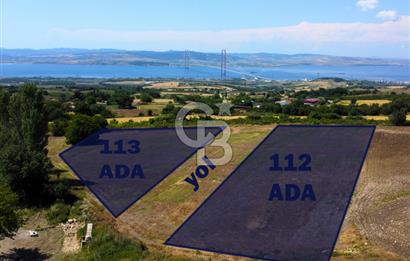 Çanakkale Lapseki Kocaveli'de Panoramik Boğaz ve Köprü Manzaralı 724m² Villa İmarlı Arsa