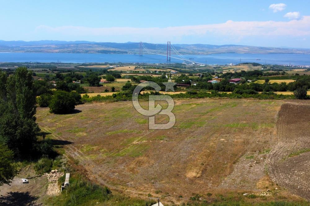 Çanakkale Lapseki Kocaveli'de Panoramik Boğaz ve Köprü Manzaralı 724m² Villa İmarlı Arsa