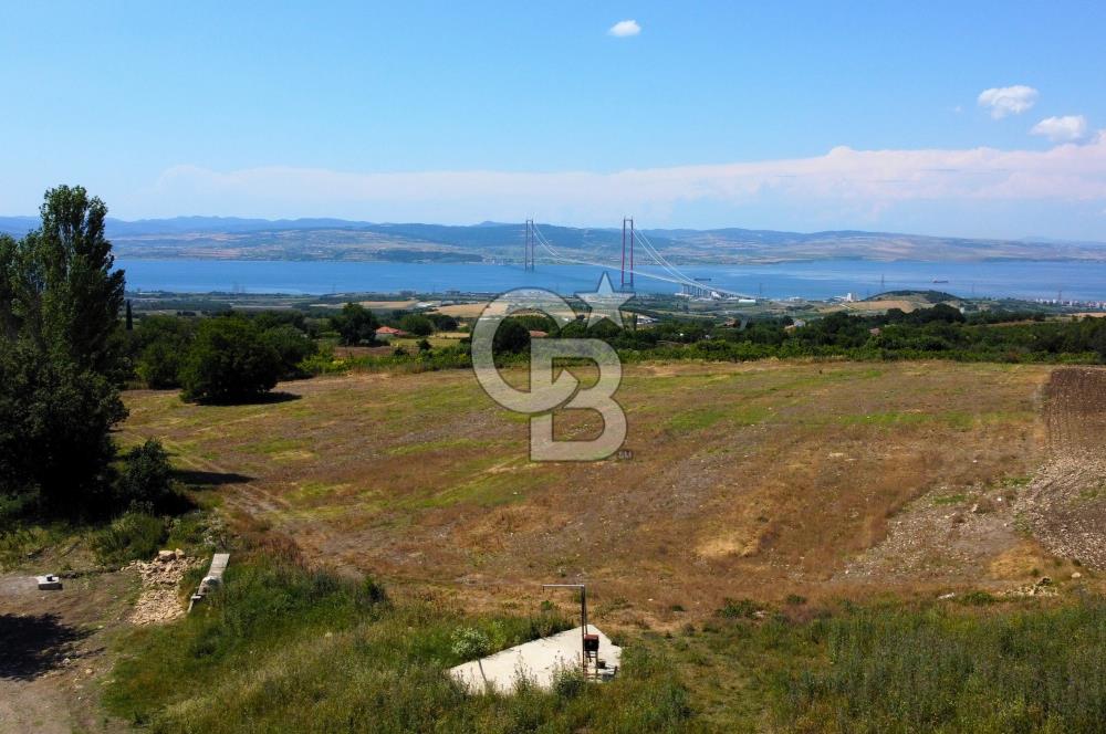 Çanakkale Lapseki Kocaveli'de Panoramik Boğaz ve Köprü Manzaralı 724m² Villa İmarlı Arsa