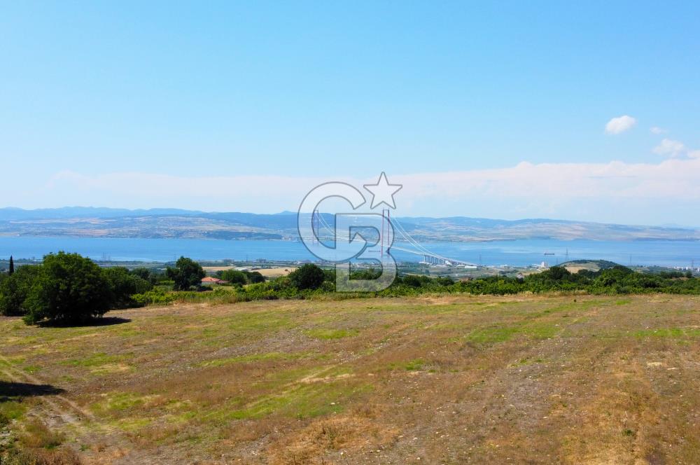 Çanakkale Lapseki Kocaveli'de Panoramik Boğaz ve Köprü Manzaralı 724m² Villa İmarlı Arsa