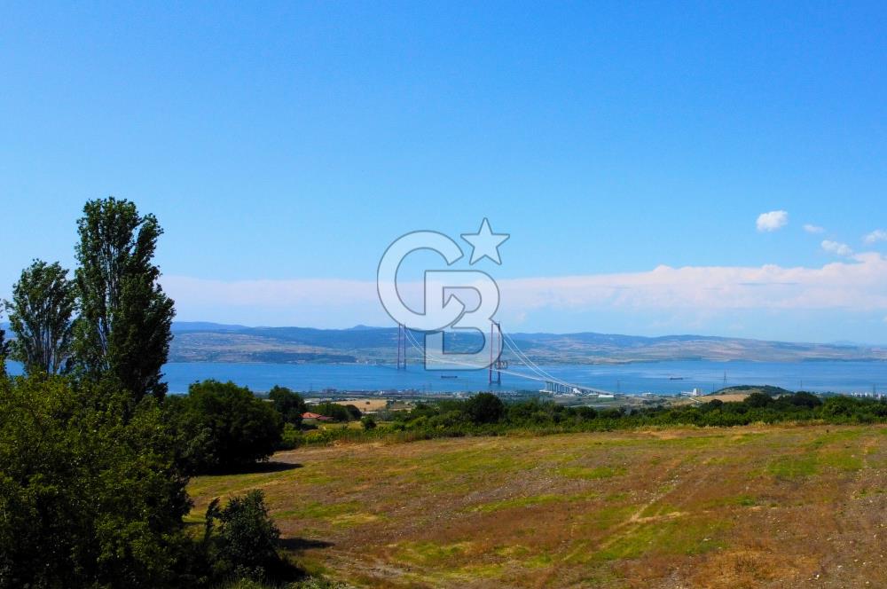 Çanakkale Lapseki Kocaveli'de Panoramik Boğaz ve Köprü Manzaralı 724m² Villa İmarlı Arsa