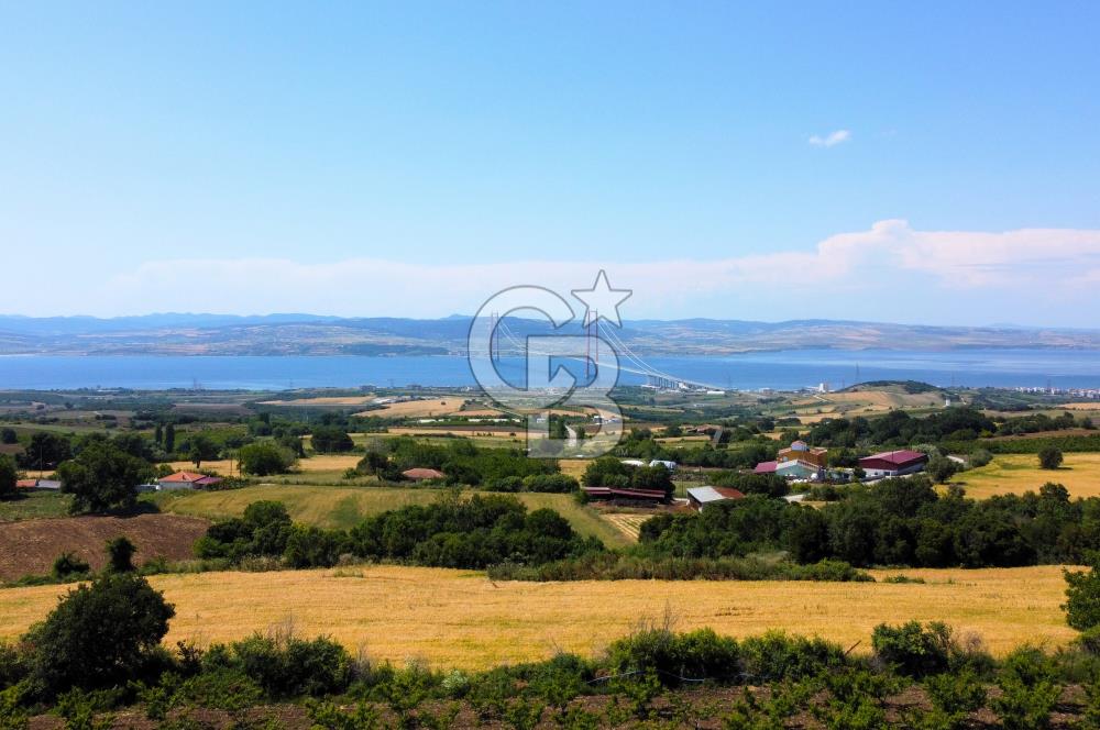 Çanakkale Lapseki Kocaveli'de Panoramik Boğaz ve Köprü Manzaralı 724m² Villa İmarlı Arsa