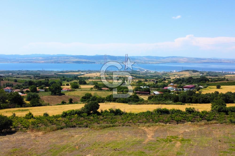 Çanakkale Lapseki Kocaveli'de Panoramik Boğaz ve Köprü Manzaralı 724m² Villa İmarlı Arsa