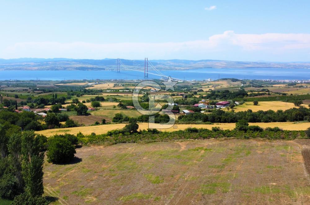 Çanakkale Lapseki Kocaveli'de Panoramik Boğaz ve Köprü Manzaralı 724m² Villa İmarlı Arsa