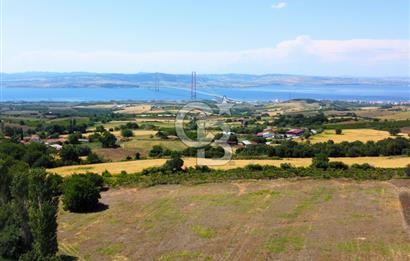 Çanakkale Lapseki Kocaveli'de Panoramik Boğaz ve Köprü Manzaralı 724m² Villa İmarlı Arsa