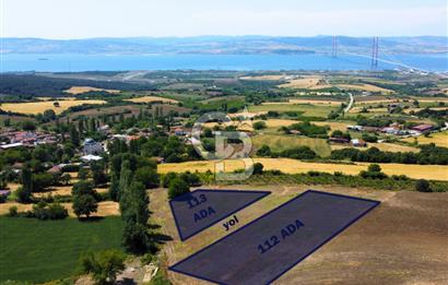 Çanakkale Lapseki Kocaveli'de Panoramik Boğaz ve Köprü Manzaralı 724m² Villa İmarlı Arsa