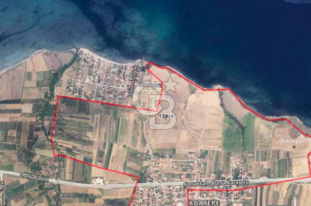 Çanakkale Lapseki Deniz Manzaralı 431m² %30 İmarlı Villa Arsası