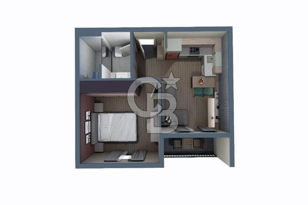 SAKARYADA YÜKSEK KİRA GETİRİ 1+1 SATILIK DAİRE E.A.HASTANE YANI