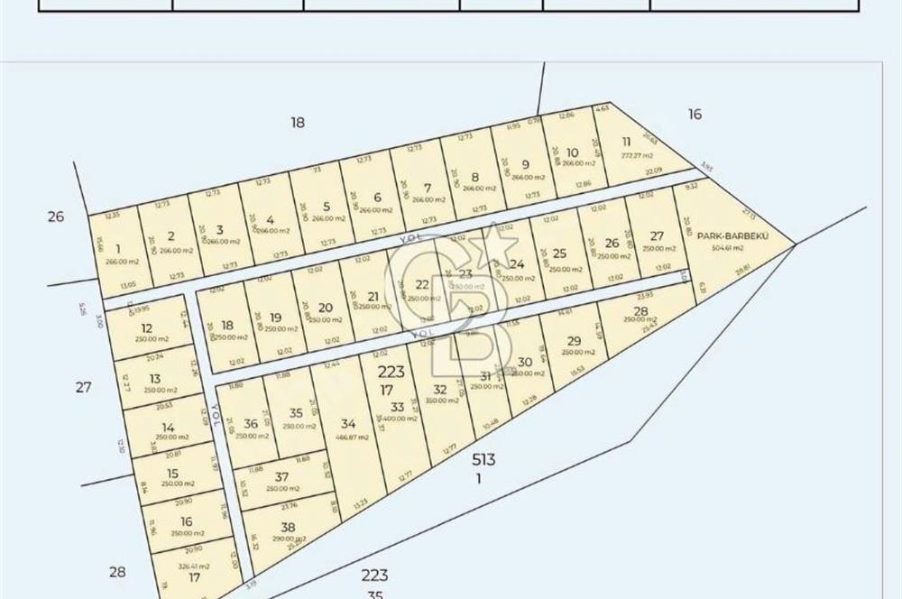 CB THETA ÇATALCA BİNKILIÇ SATILIK HOBİ BAHÇLERİ 250 M2