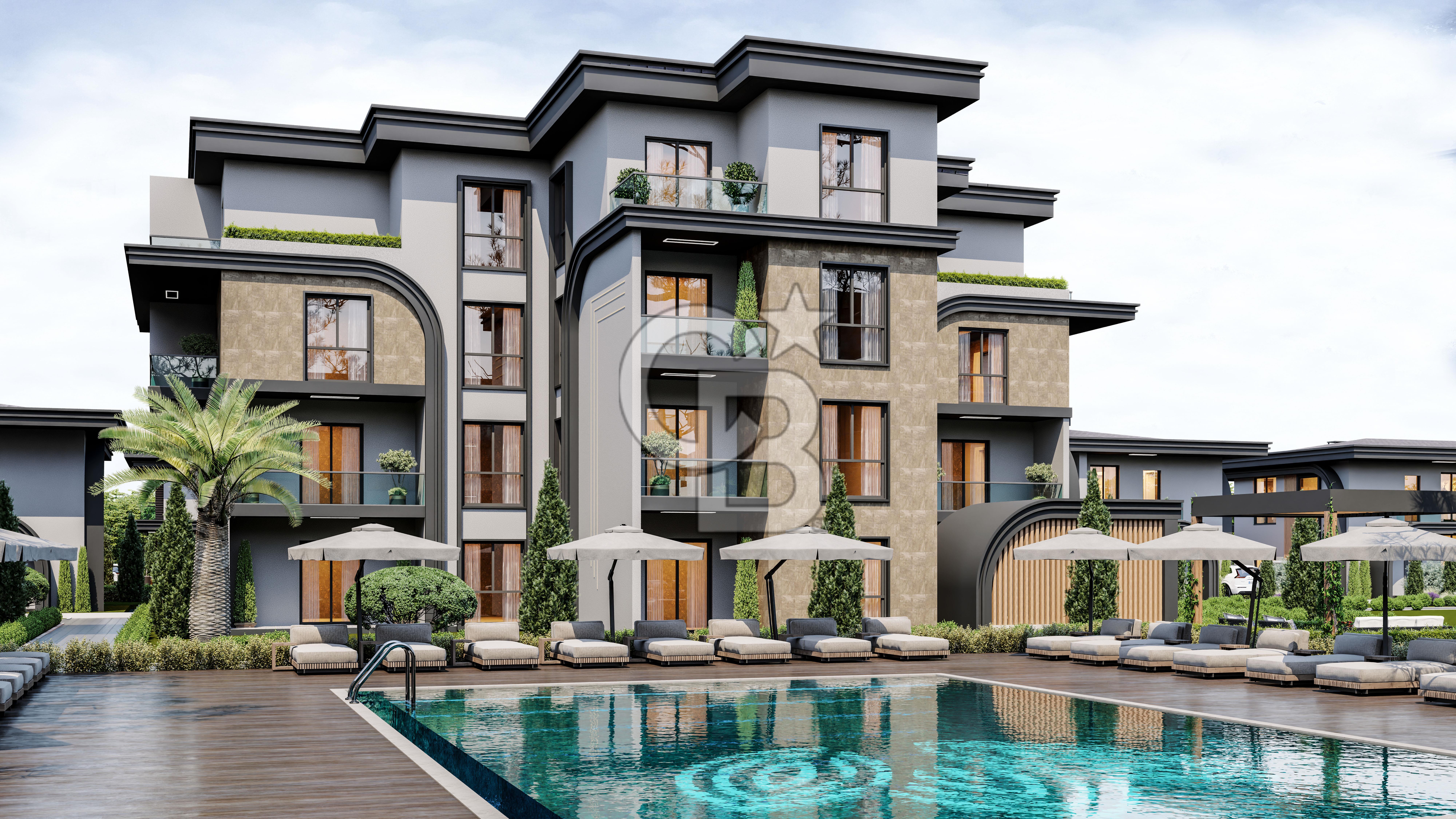 RAPSODİ KARTEPE PROJESİNDE HAVUZ CEPHE 3+1 ARA KAT DAİRE