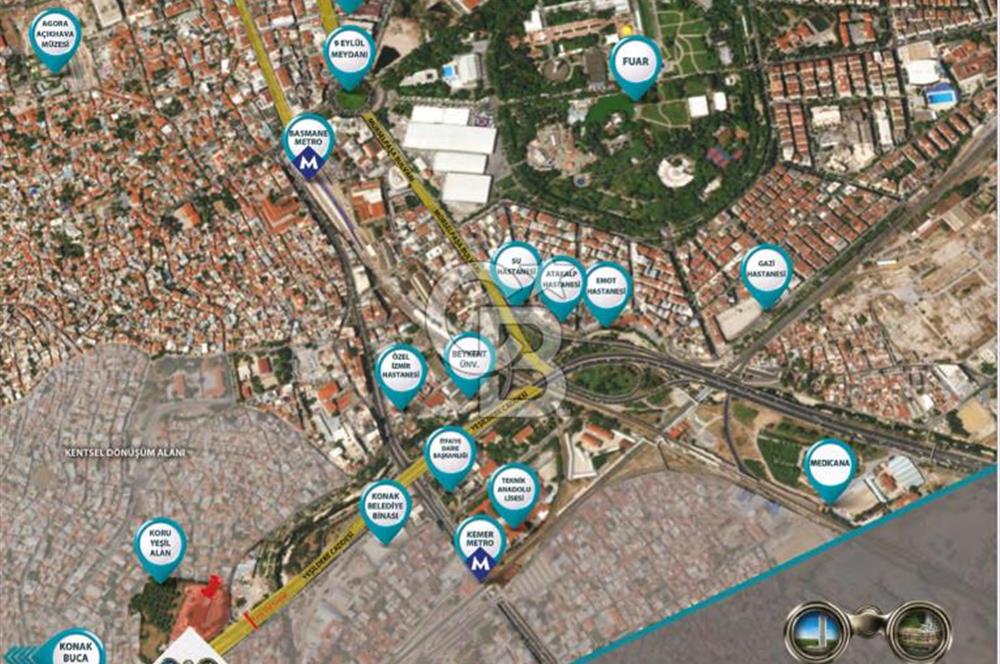 İzmir İZKA Merkez Yaşam Konak satılık 2+1 Daire