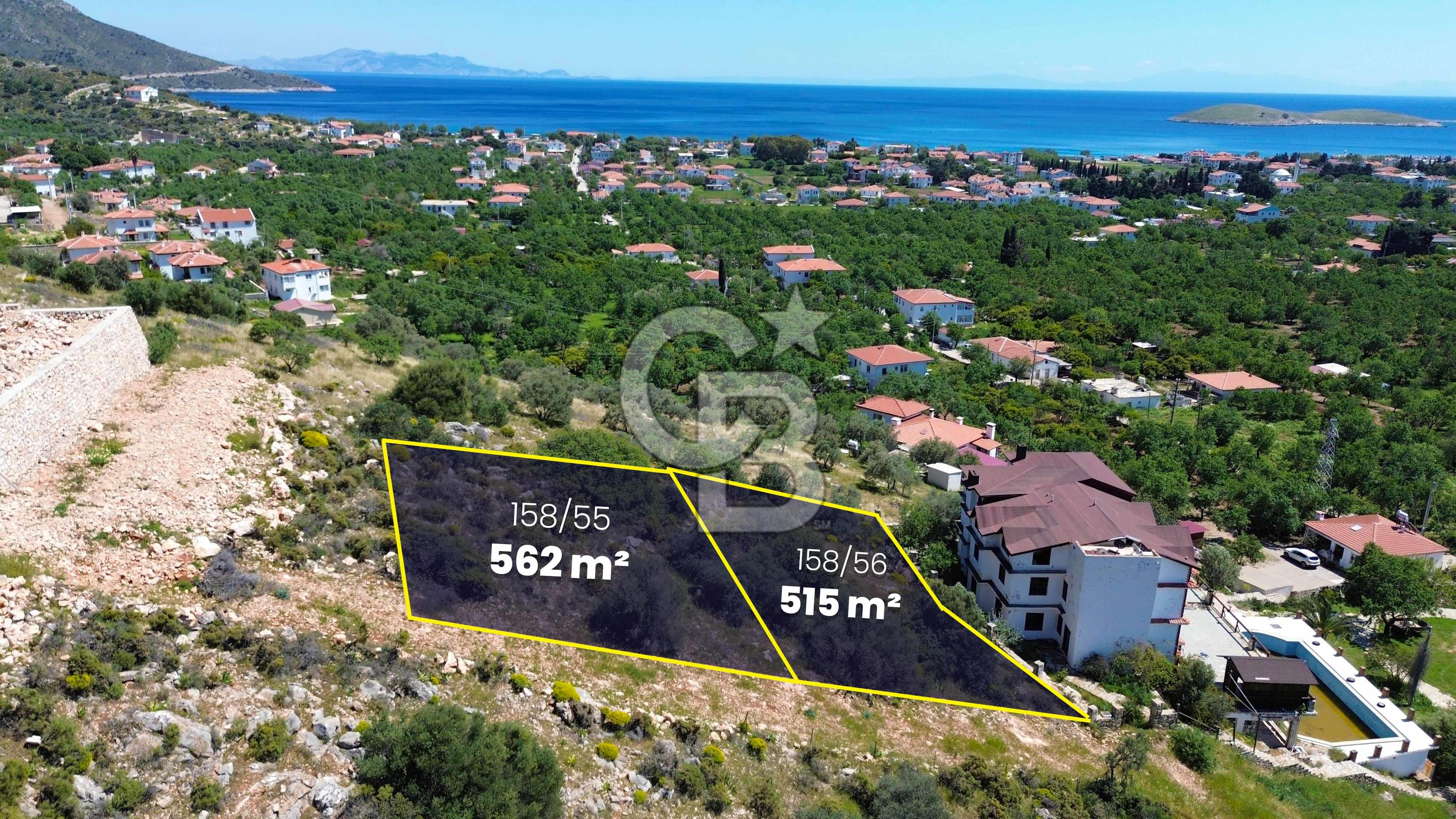 Datça Palamutbükü-İmar Planında Deniz Manzaralı Yatırım Fırsatı
