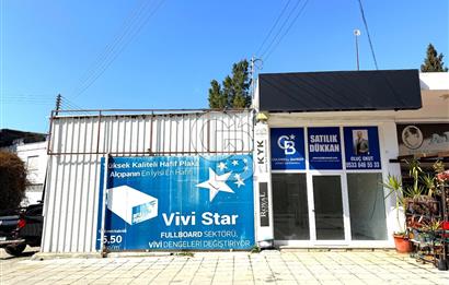 Lefkoşa'ya Bağlı Alayköy'de, Belediye Binasının Olduğu Bölgede, 70 m2 Ofis Alanı ve 80 m2 Atölye / Depo Kullanımı Sunan Satılık Köşe Dükkan !!!
