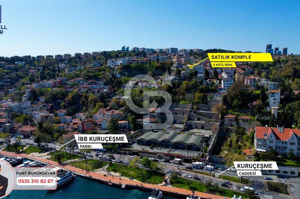 BEŞİKTAŞ KURUÇEŞME SATILIK 717 M2 PANORAMİK BOĞAZ MANZARALI BİNA