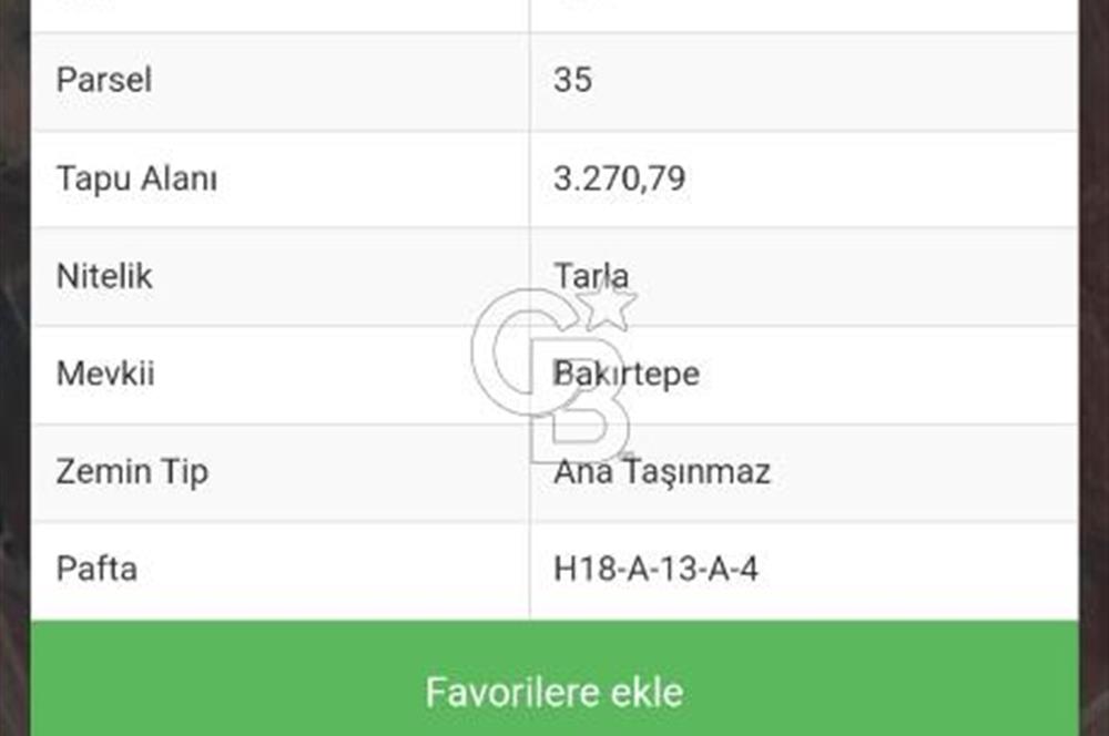 ÇANAKKALE /BİGA/BEKİRLİ DE YATIRIMLIK TARLA